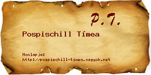 Pospischill Tímea névjegykártya